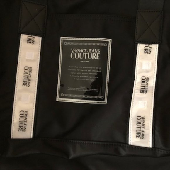 VERSACE Jeans Couture Travel Duffel Bag. Black. Tote. Travel. Bag. NWT. - Picture 7 of 9